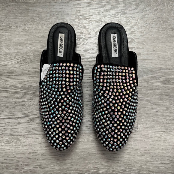 RHINESTONE MULES - Picture 1 of 5